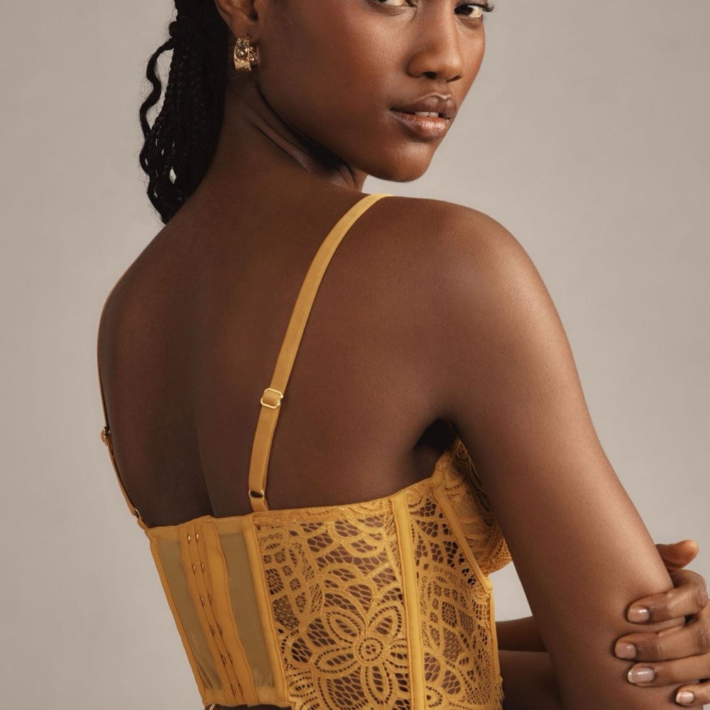 Anthropologie The Giselle Lace Bustier Bralette - Picture 3 of 6